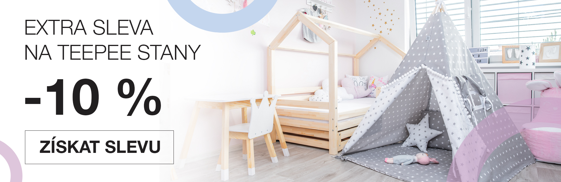 SLEVOVÝ KUPON -10 % NA TEEPEE STANY